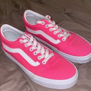New pink lace up vans